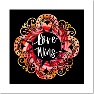 Love Wins Mandalas Positive Mind Positive Life Quotes Posters and Art